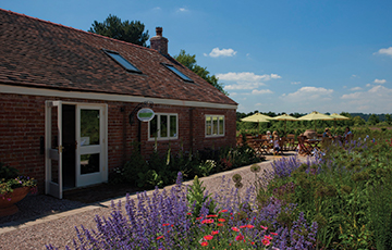 Outside the Garden Café